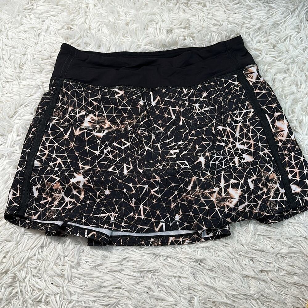 Lululemon Pace Rival Skirt II *4-way Stretch Sugar Crush Multi / Black